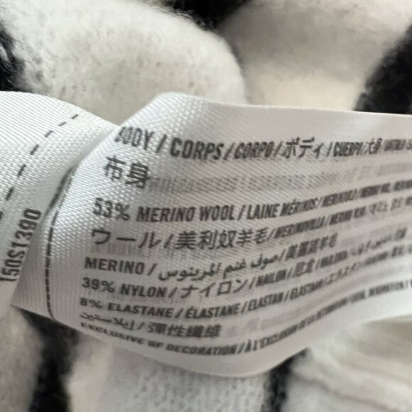 Abercrombie & Fitch Merino Wool Blend Sleeveless Sweater Size Large Stripes - Picture 6 of 7